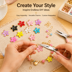 Enamel Floral Charms（ mixed pack）