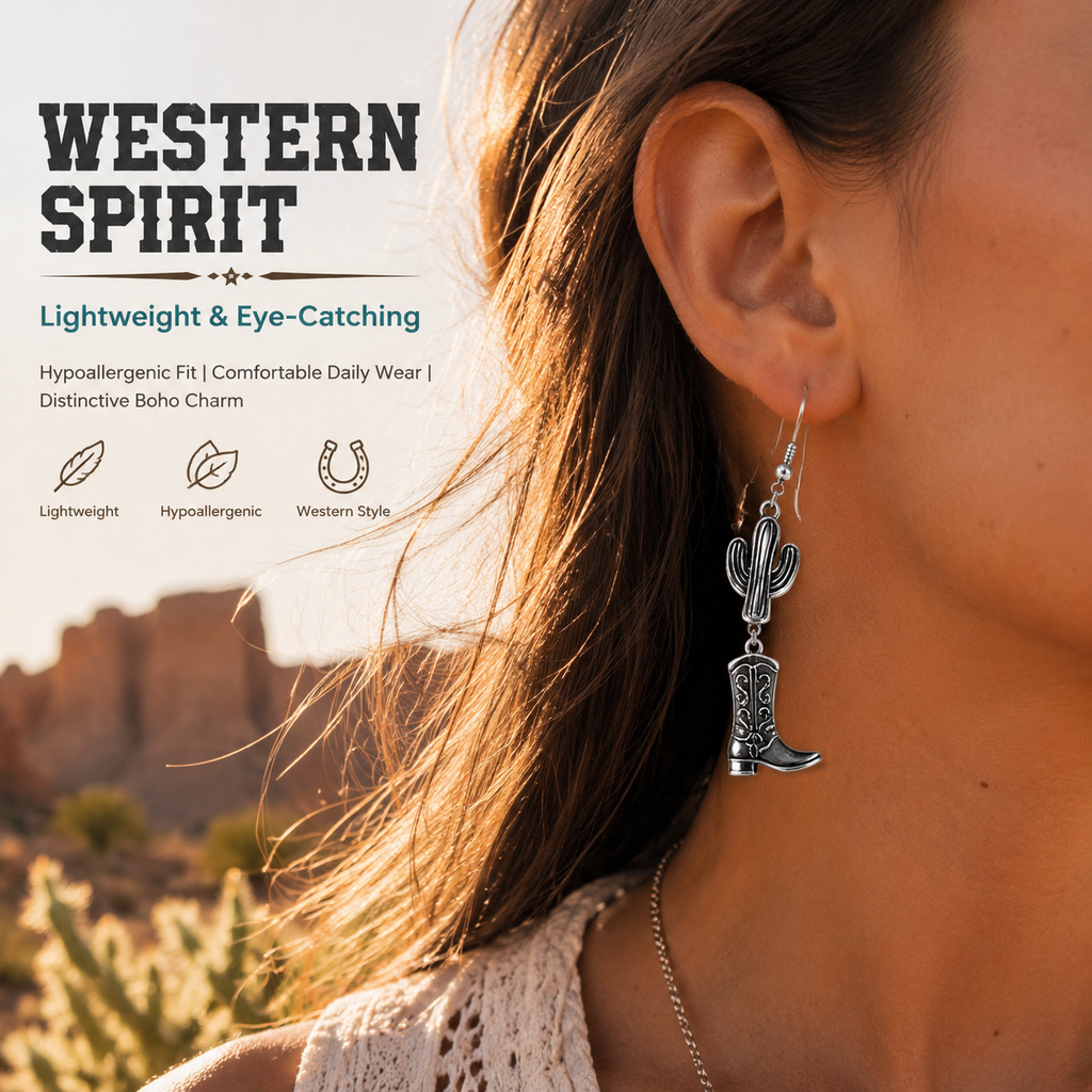 WESTERN CHARM SET‑Vintage Cowboy Style Pendants（ mixed pack）