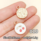 Cherry &amp; Strawberry Enamel Charm Collection（ mixed pack）