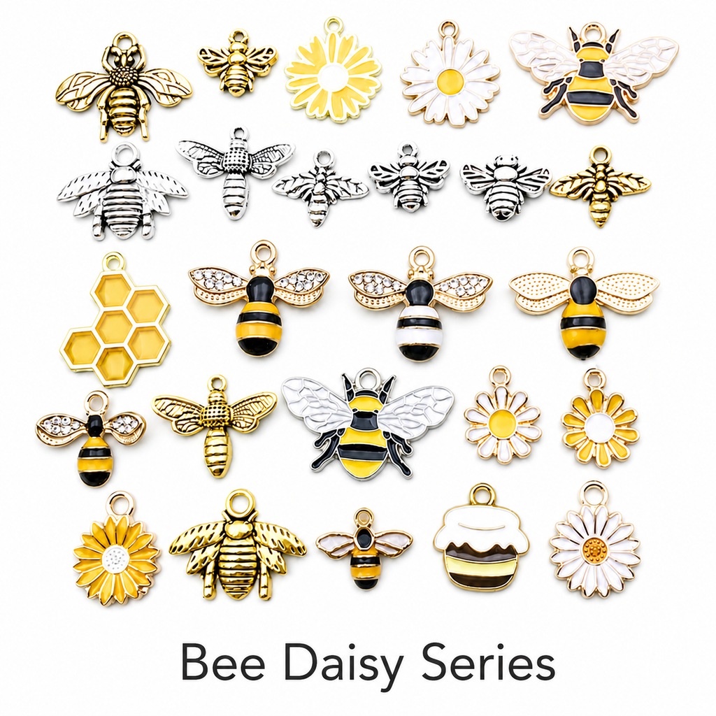 Bee Daisy Charm Collection (mixed pack)